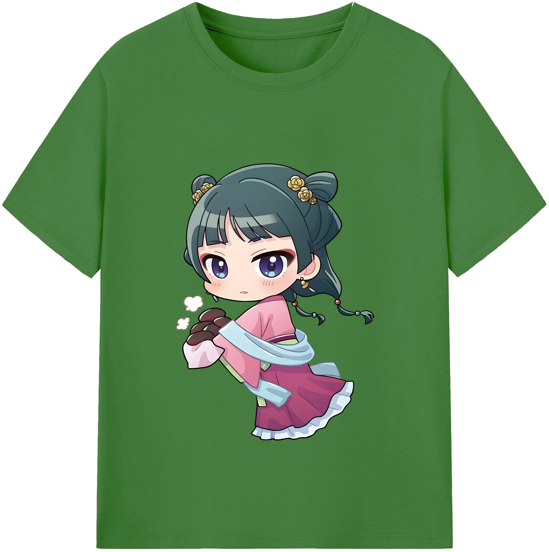 （画像用） 薬屋のひとりごと The Apothecary Diaries レディースカジュアルプリントTシャツ（綿100％）